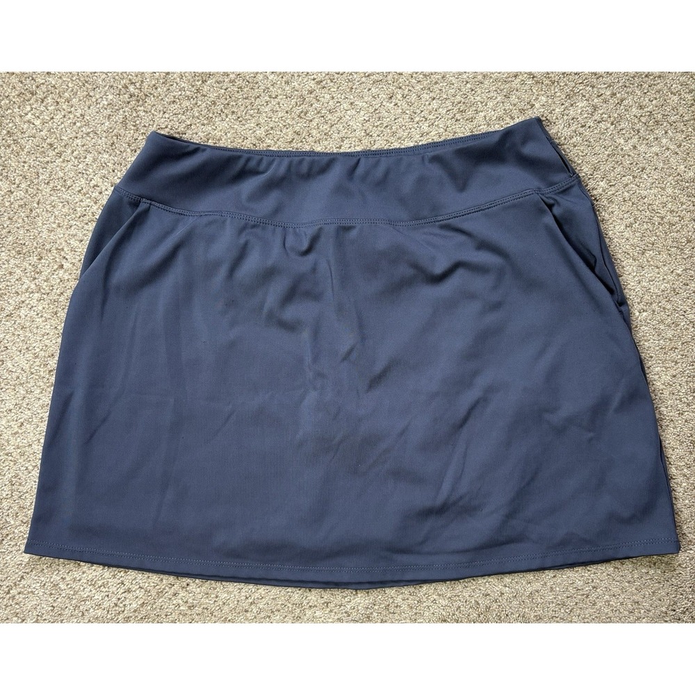 TOMMY BAHAMA Golf Women's Medium Skort Navy Blue Tennis Pickleball Pockets - Picture 1 of 8